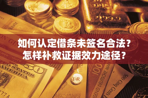 北京如何认定借条未签名合法？怎样补救证据效力途径？